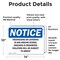 Signmission Trespassing Or Loitering In And Around School OSHA Notice Sign, Vinyl Decal, 14in W x 10in L, 2PK OS-2PACK-NS-D-1014-L-18736 - alternate 4